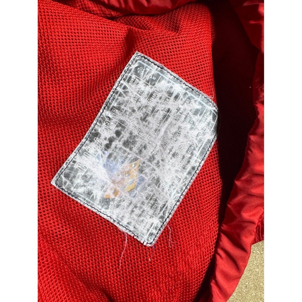Nike ACG Red Anorak Windbreaker Half Zip Pullover Hooded Jacket Mens Small - Picture 4 of 10